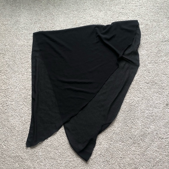 Swimsuit Coverup Sarong Beach Wrap Black - Picture 2 of 3